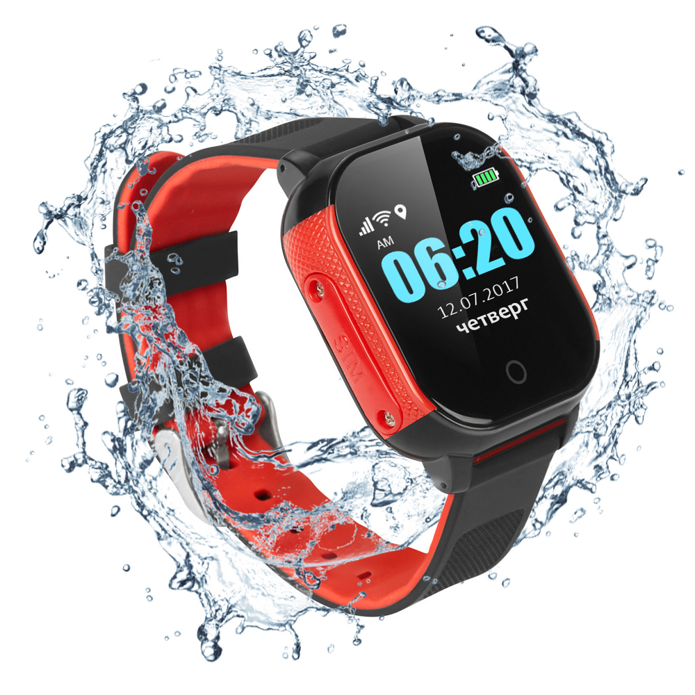 Смарт-часы с GPS JETIX DF50 Ellipse Aqua (Red)
